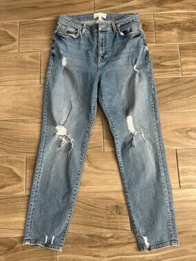 Current/Elliott The Original Boyfriend Jeans Distressed Size 27